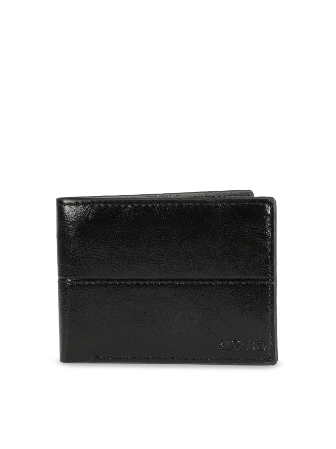 

Alvaro Castagnino Men Black Solid Two Fold Wallet