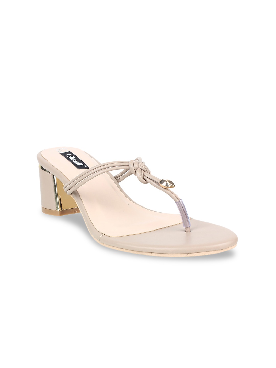 

Sherrif Shoes Women Beige Solid Block Heels