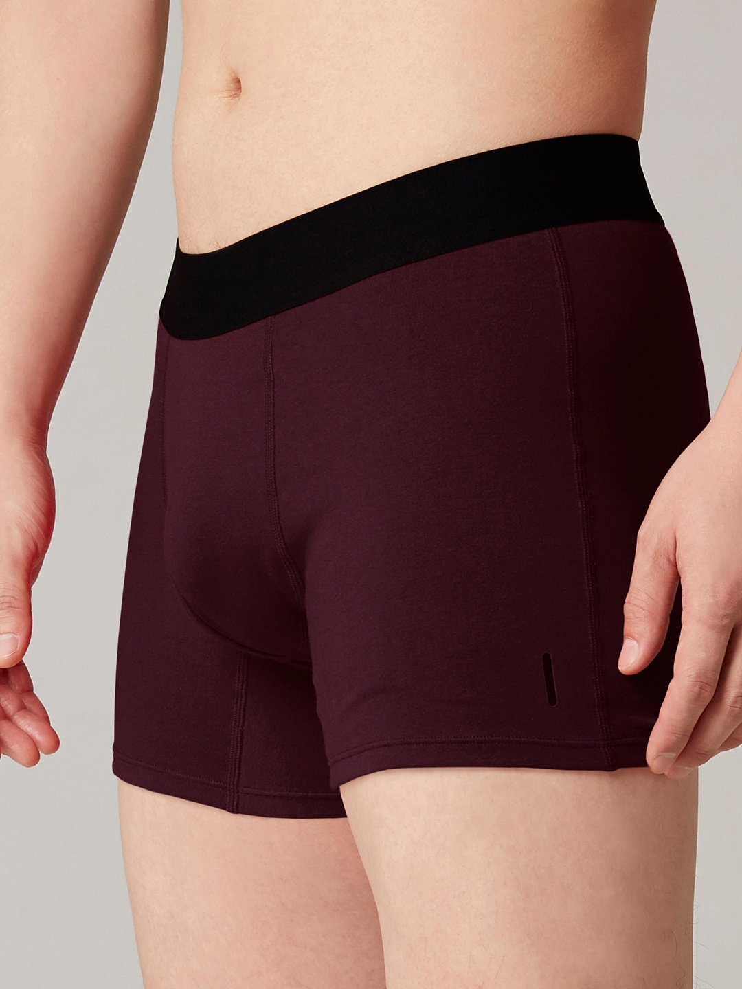 

Domyos By Decathlon Men Burgundy Solid Pilates Trunk