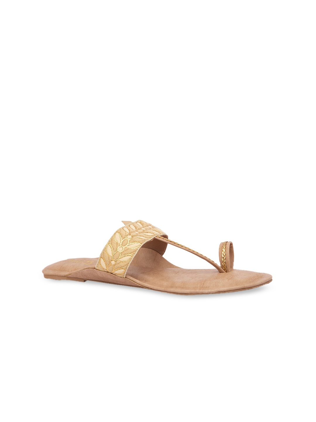 

Inc 5 Women Beige Embellished One Toe Flats
