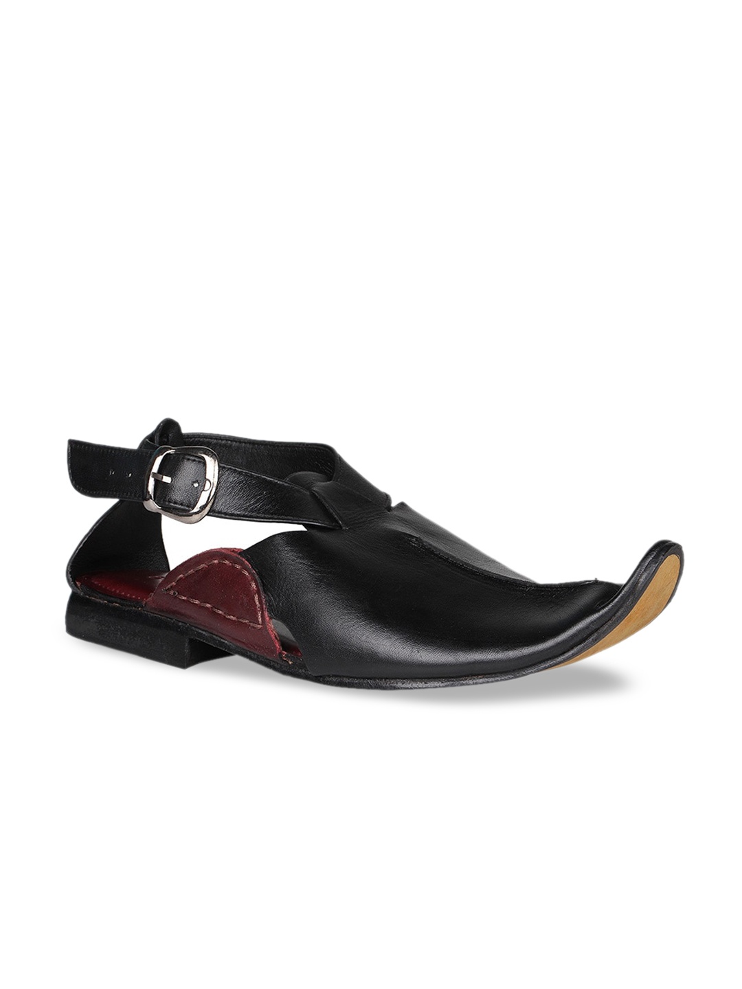 

Regal Men Black & Brown Leather Shoe-Style Sandals