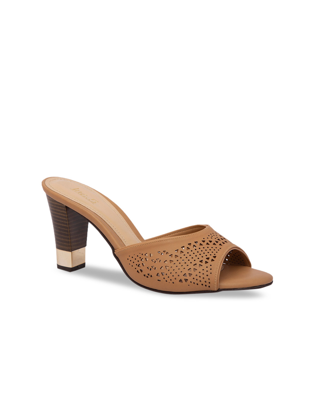 

Inc 5 Women Beige Solid Block Heels