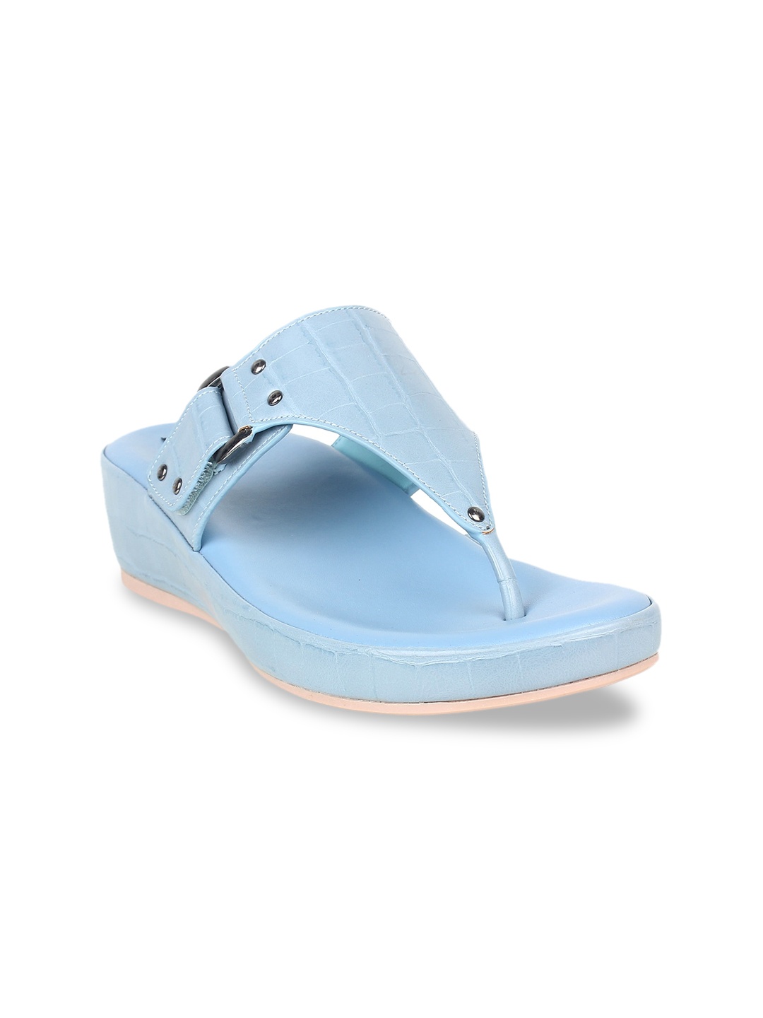 

Sherrif Shoes Women Blue Solid Wedges