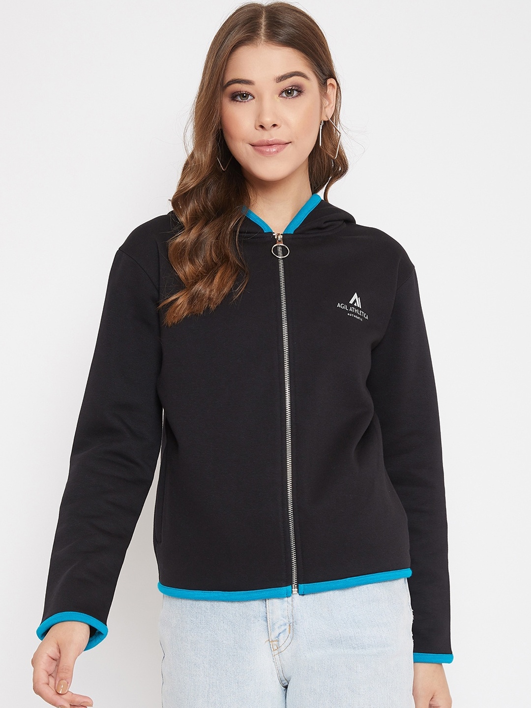 

AGIL ATHLETICA Women Black Solid Padded Jacket