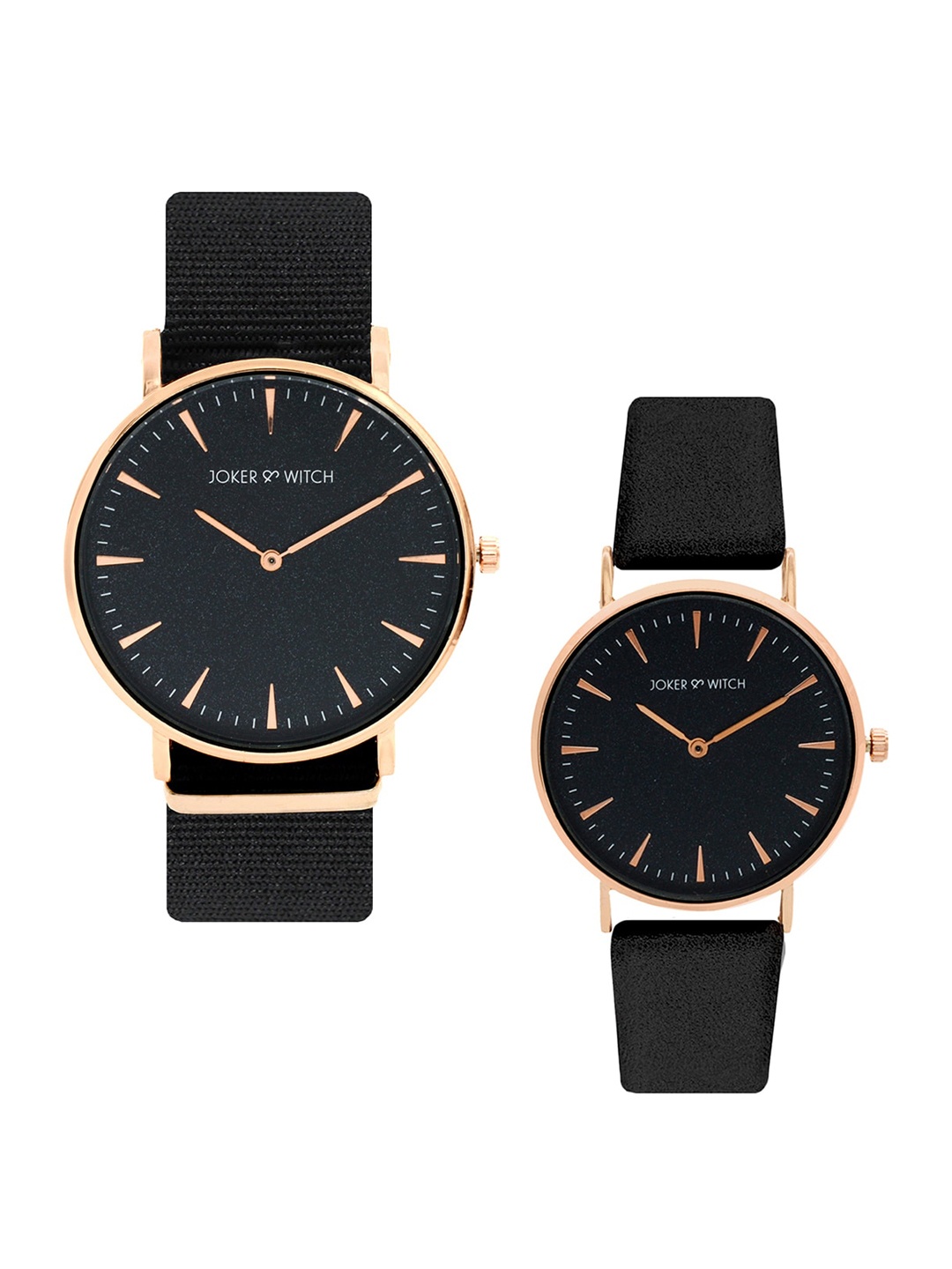 

Joker & Witch Romeo & Juliet Black Couple Watches Gift Set JWCW1