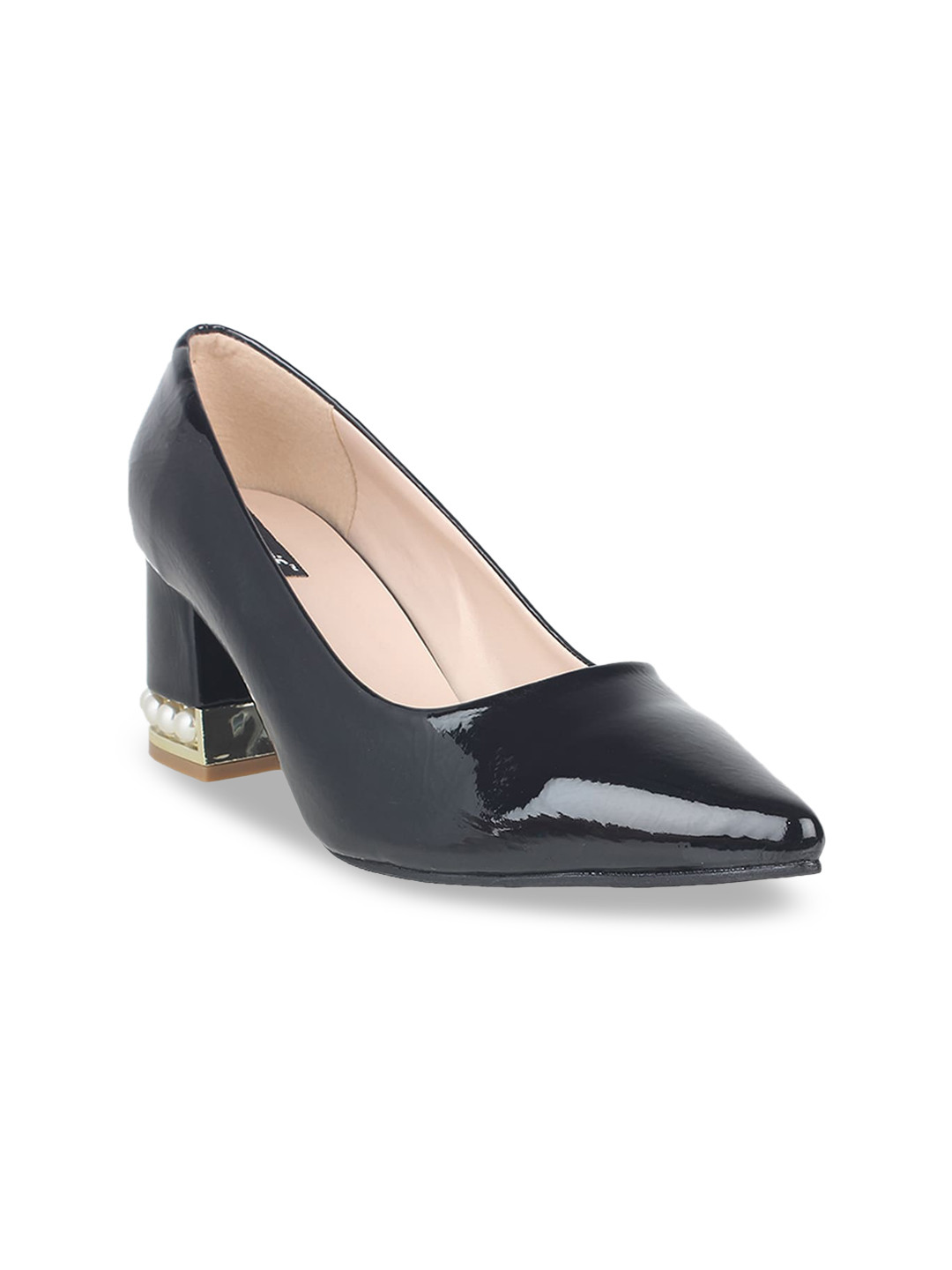 

Sherrif Shoes Women Black Solid Pumps