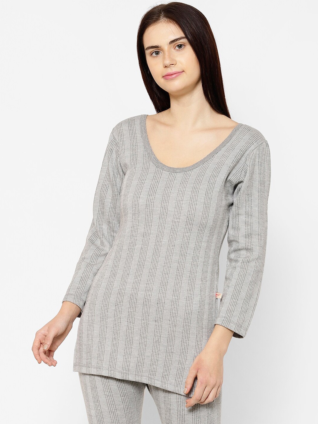 

VIMAL JONNEY Women Grey Solid Thermal Top