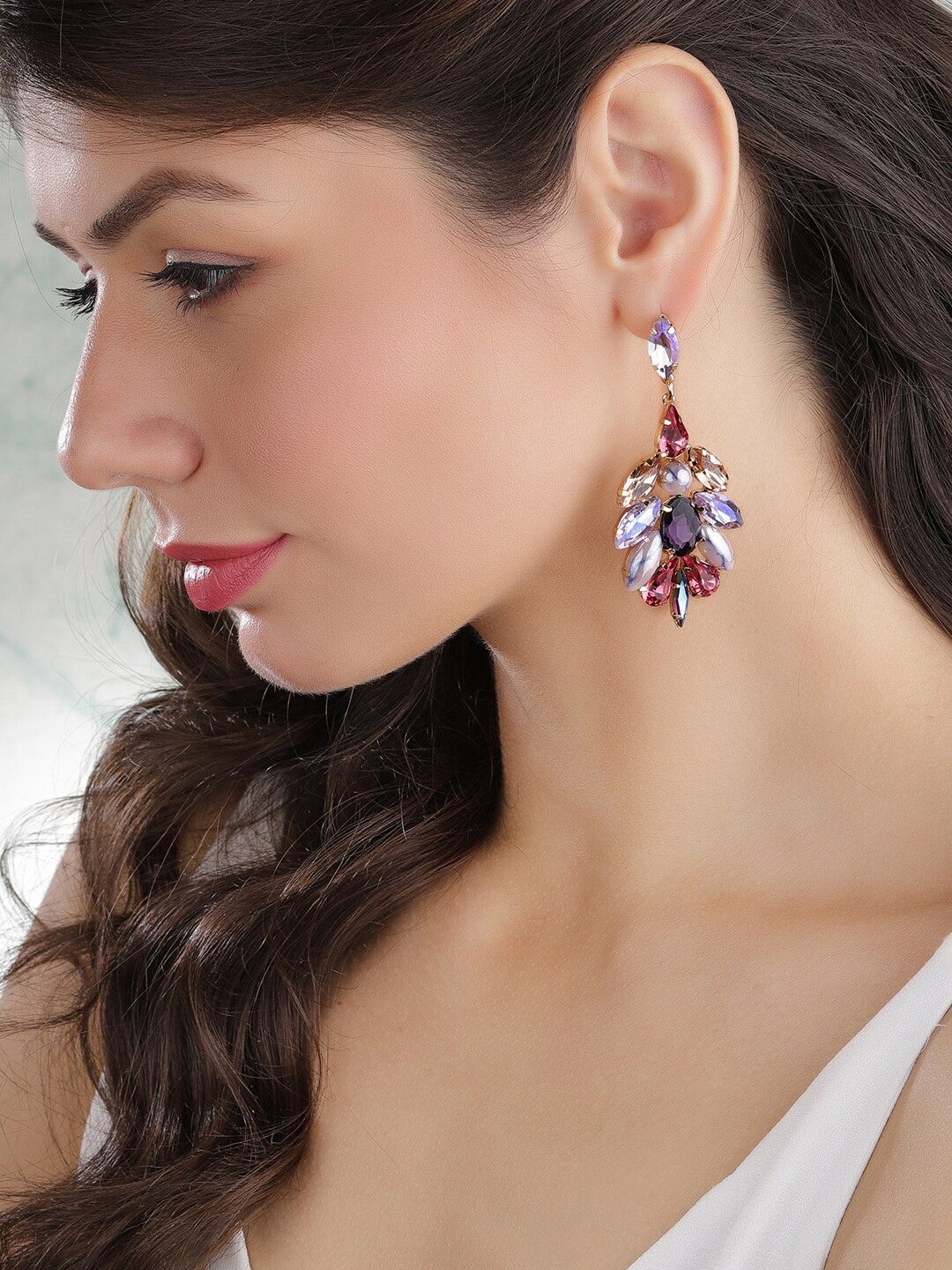 

TOKYO TALKIES X rubans FASHION ACCESSORIES Gold Plated Handcrafted Shaped Drop Earrings