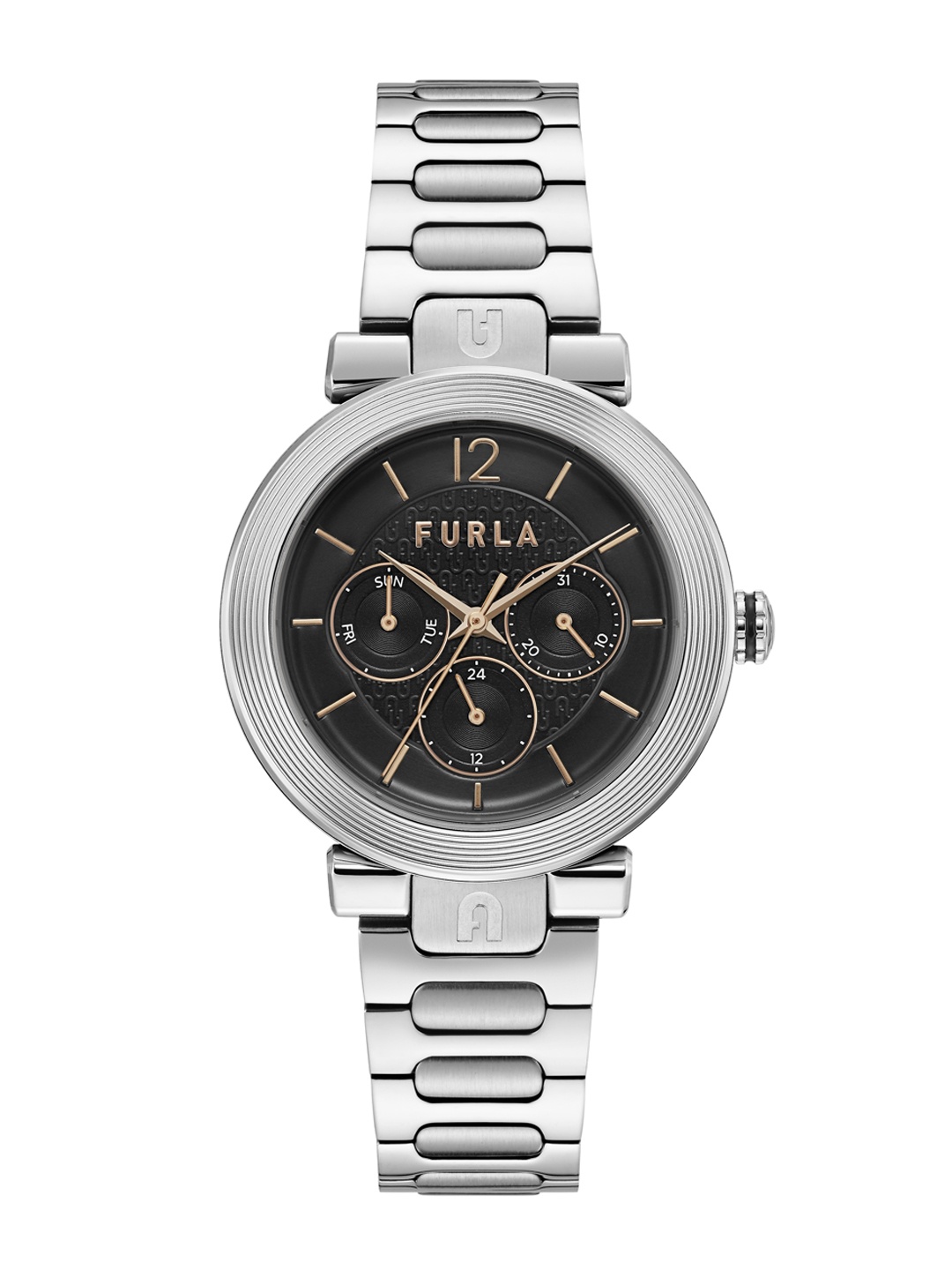

Furla Women Black & Silver & Black Analogue Watch WW00011005L1