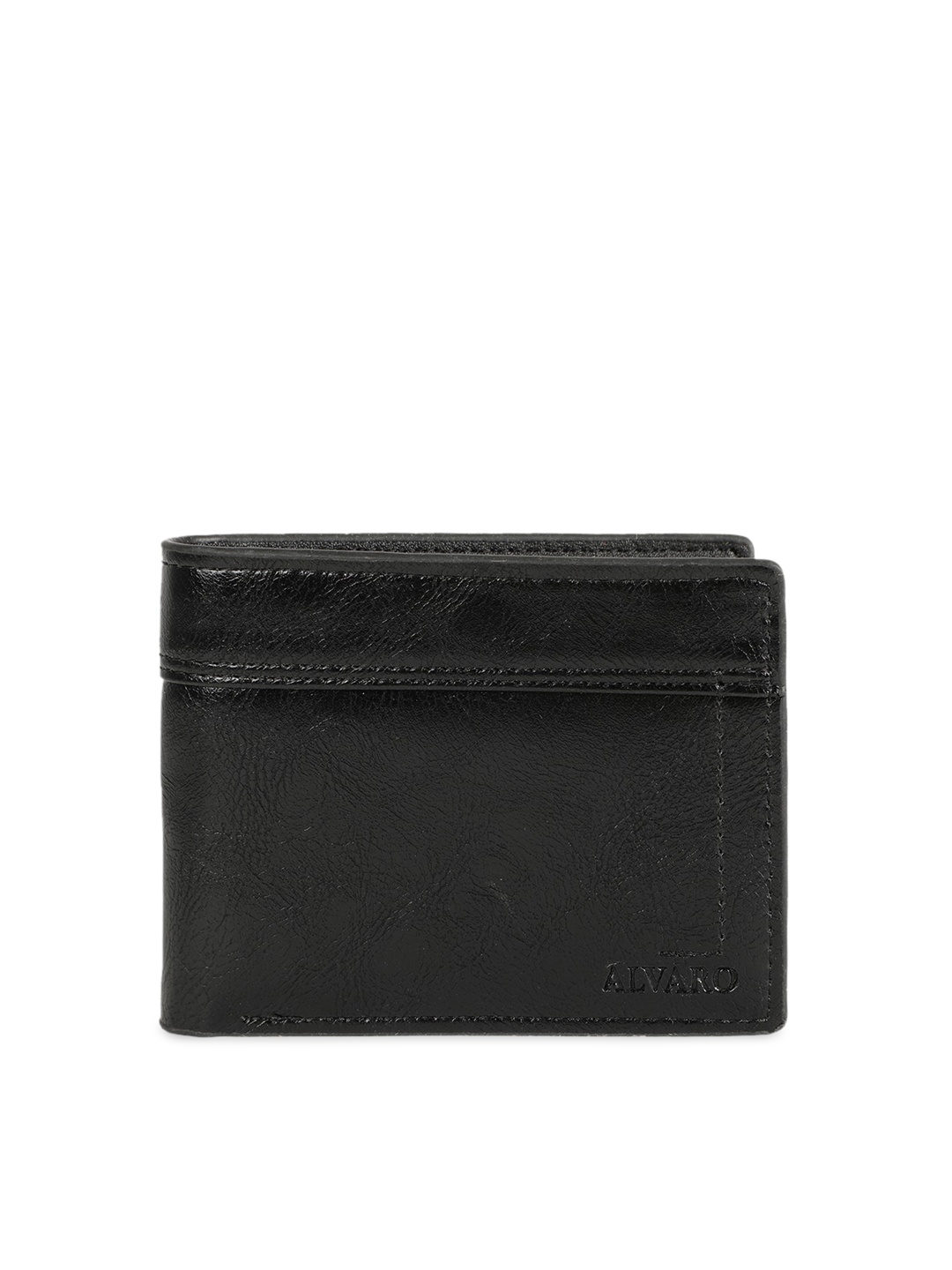 

Alvaro Castagnino Men Black Solid Two Fold Wallet