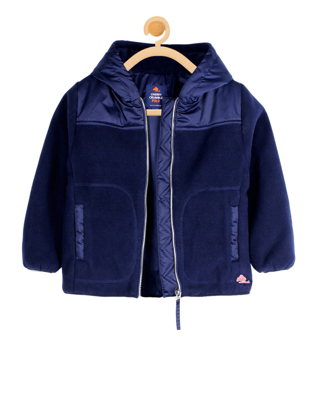 Cherry Crumble Boys Blue Colourblocked Tailored Jacket