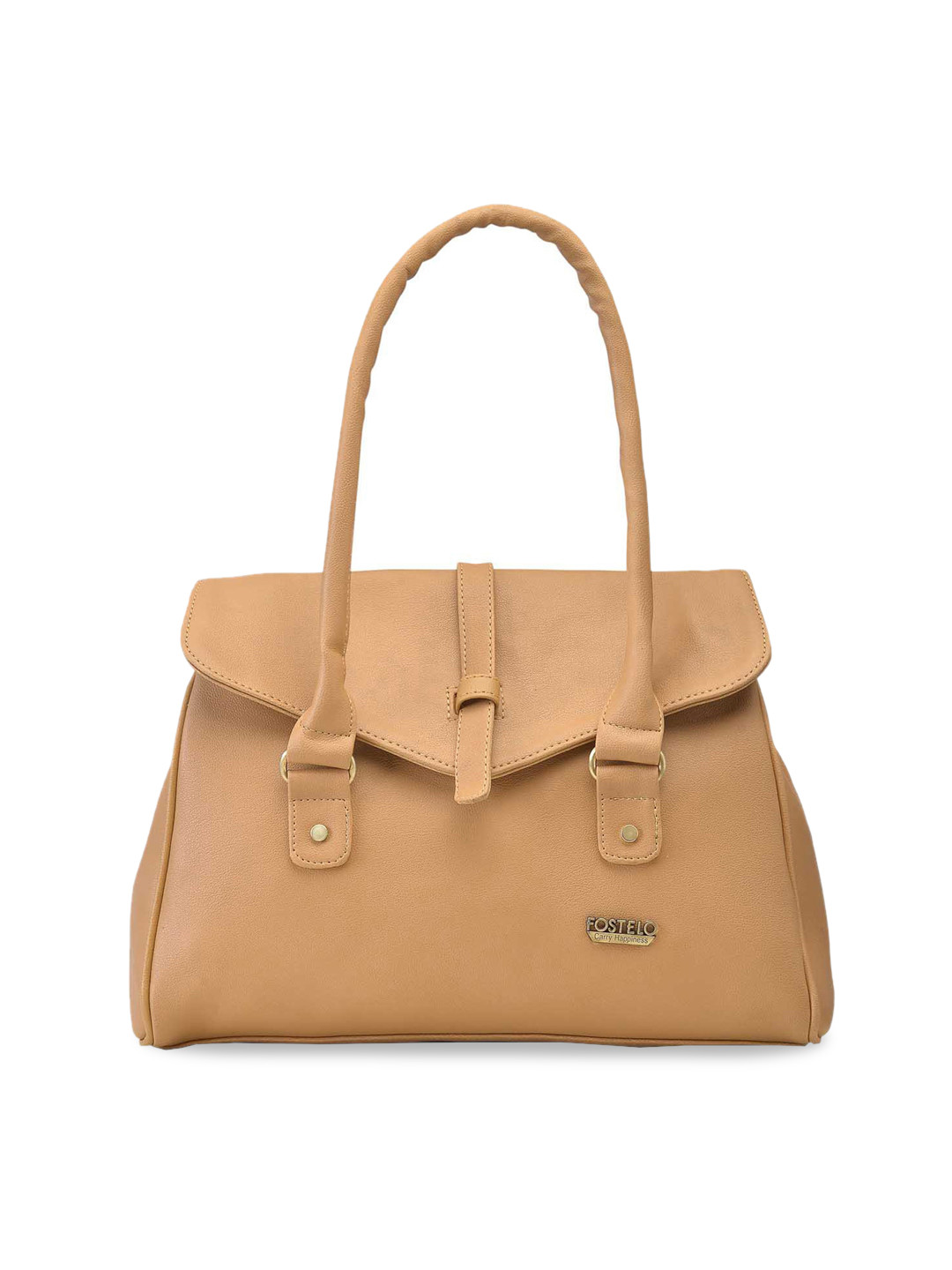 

Fostelo Beige Solid Handheld Bag