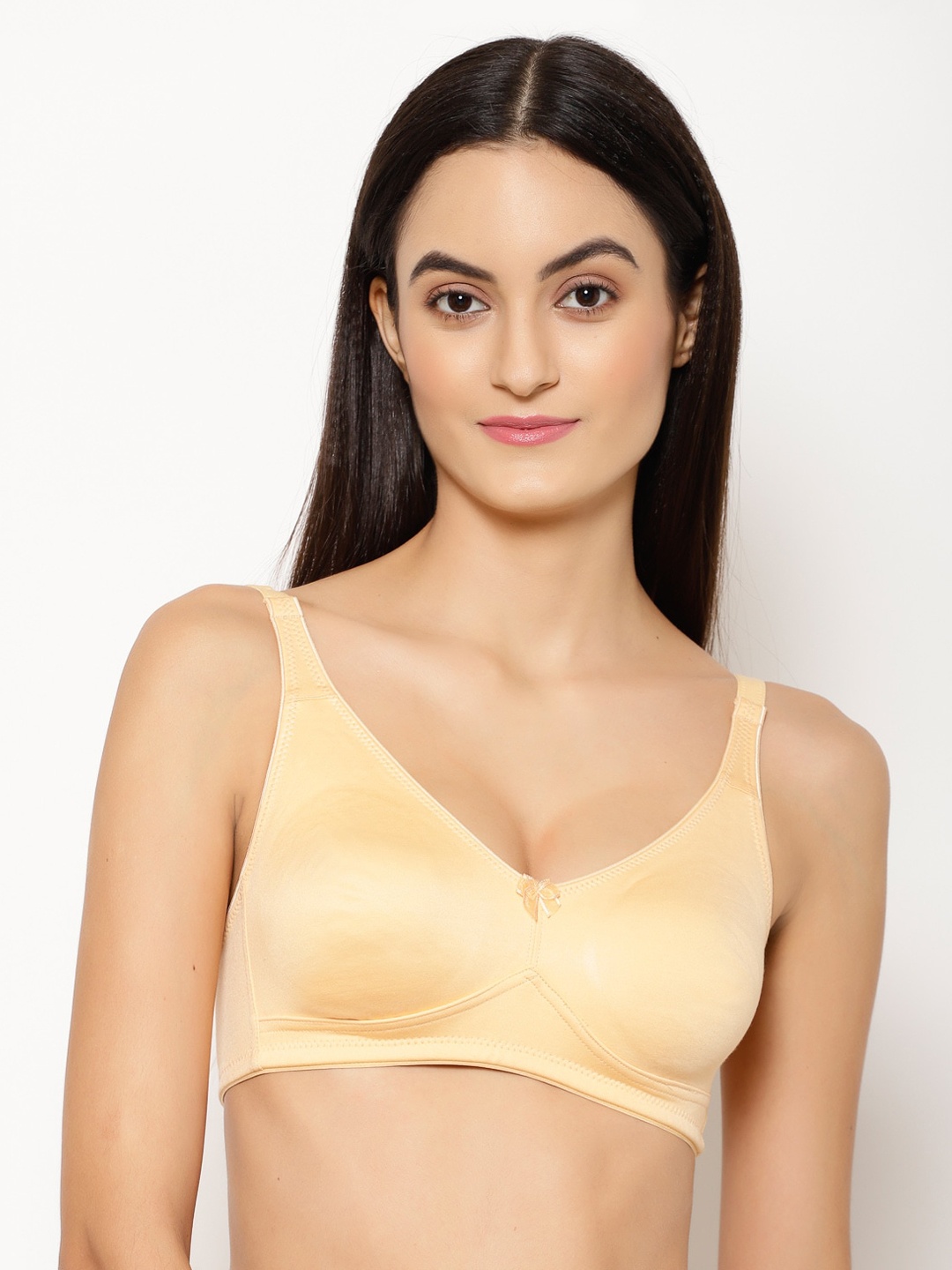 

Floret Nude-Coloured Solid Non-Wired Non Padded Minimizer Bra T3054_Skin_30D