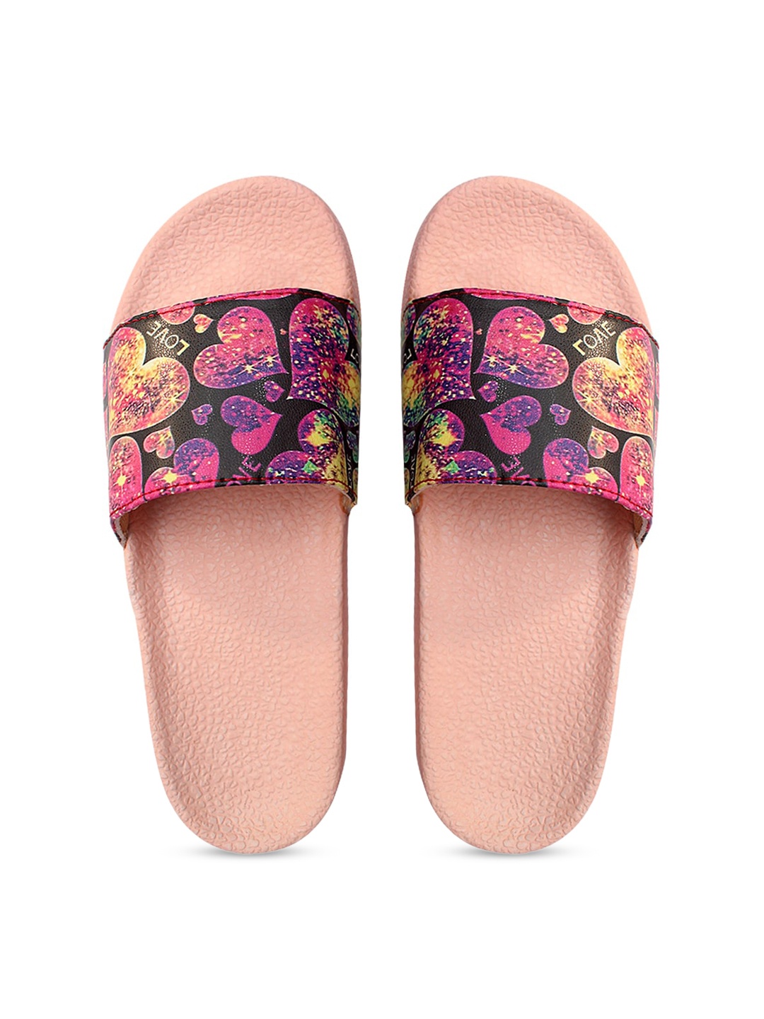 

FREECO Women Multicoloured Printed Sliders, Multi