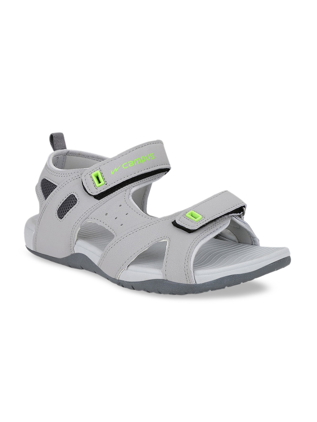 

Campus Men Grey Sports Sandals