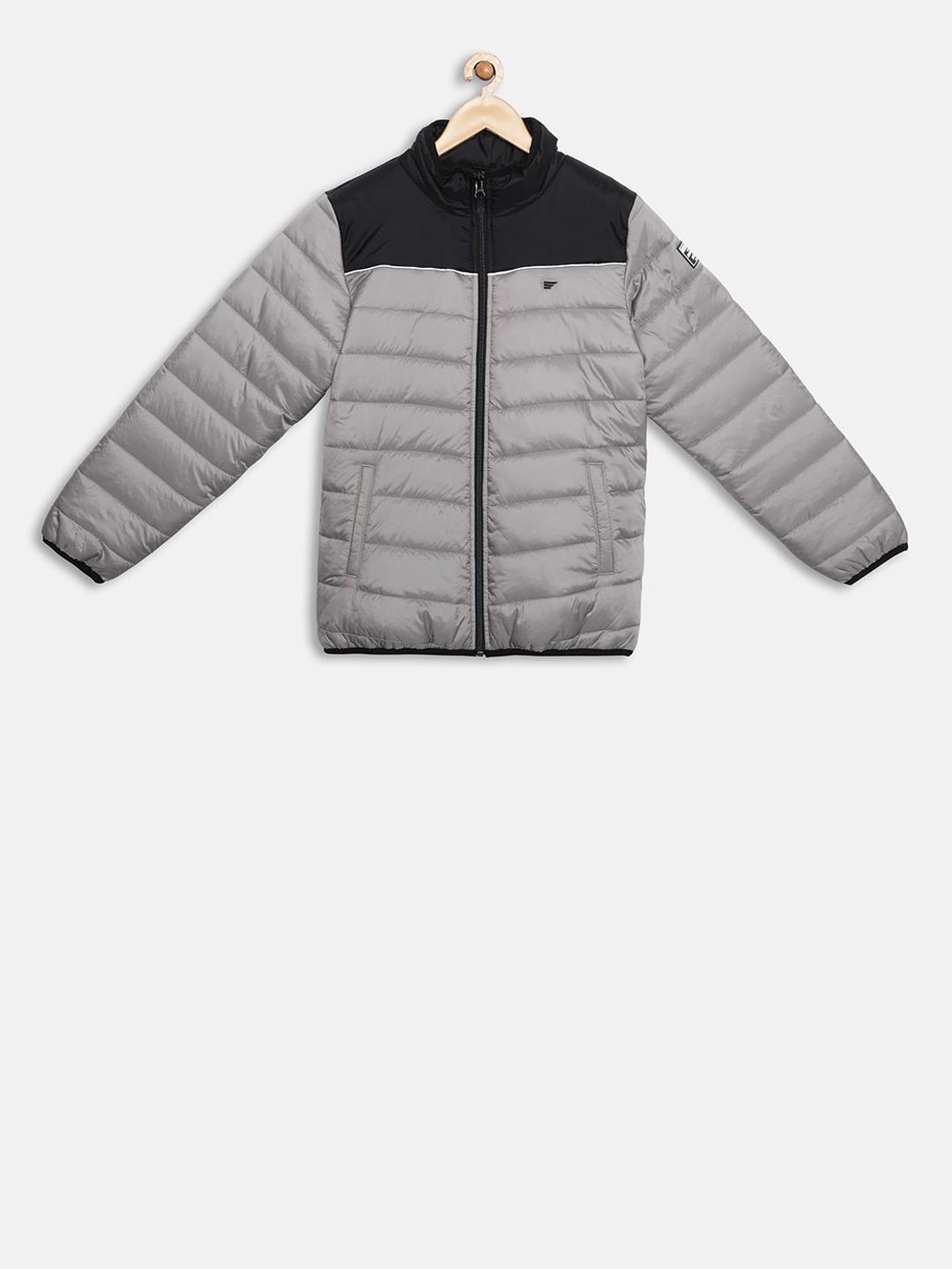 

t-base Kids Grey Colourblocked Lightweight Padded Jacket