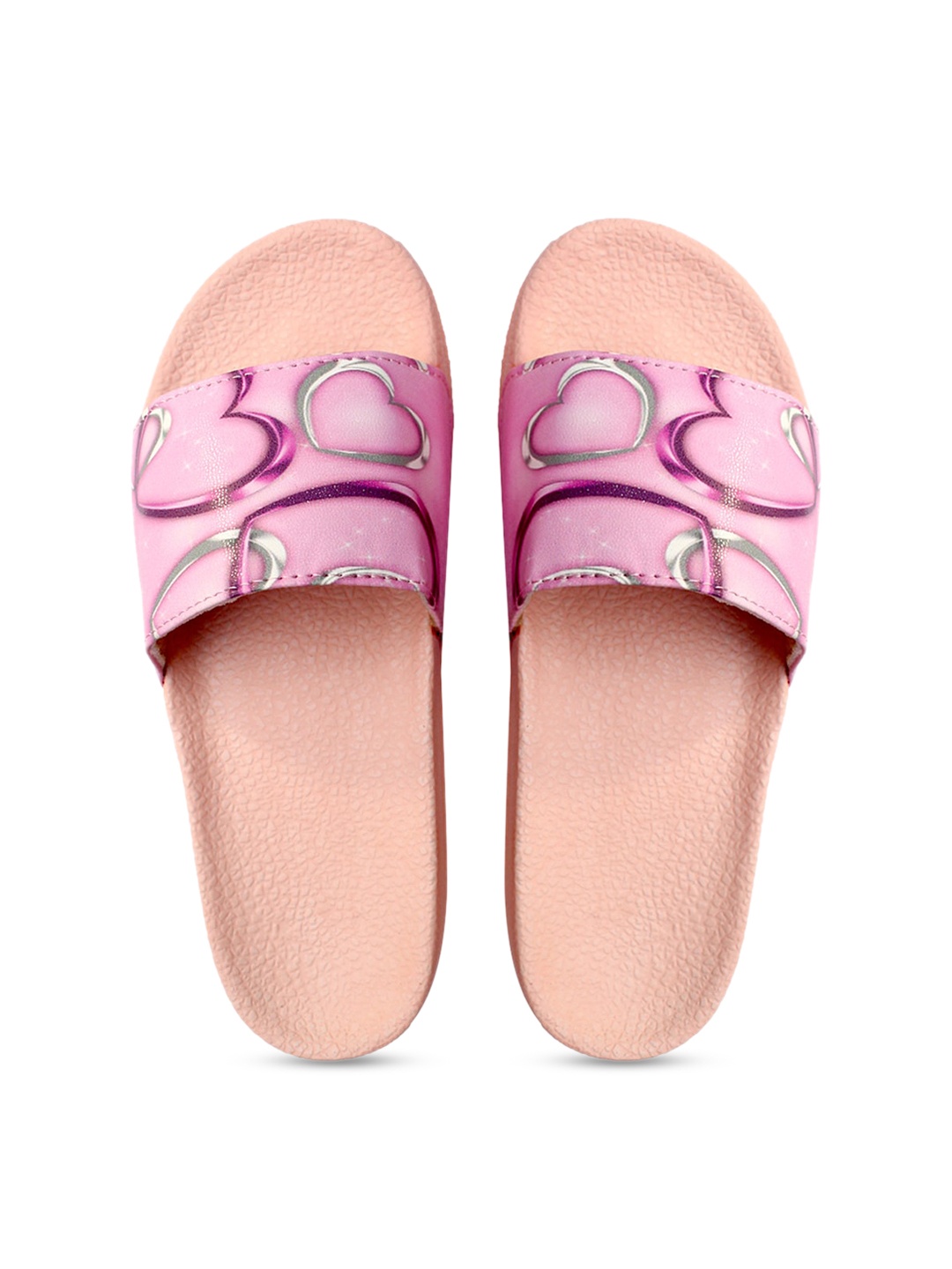 

FREECO Women Pink Printed Sliders