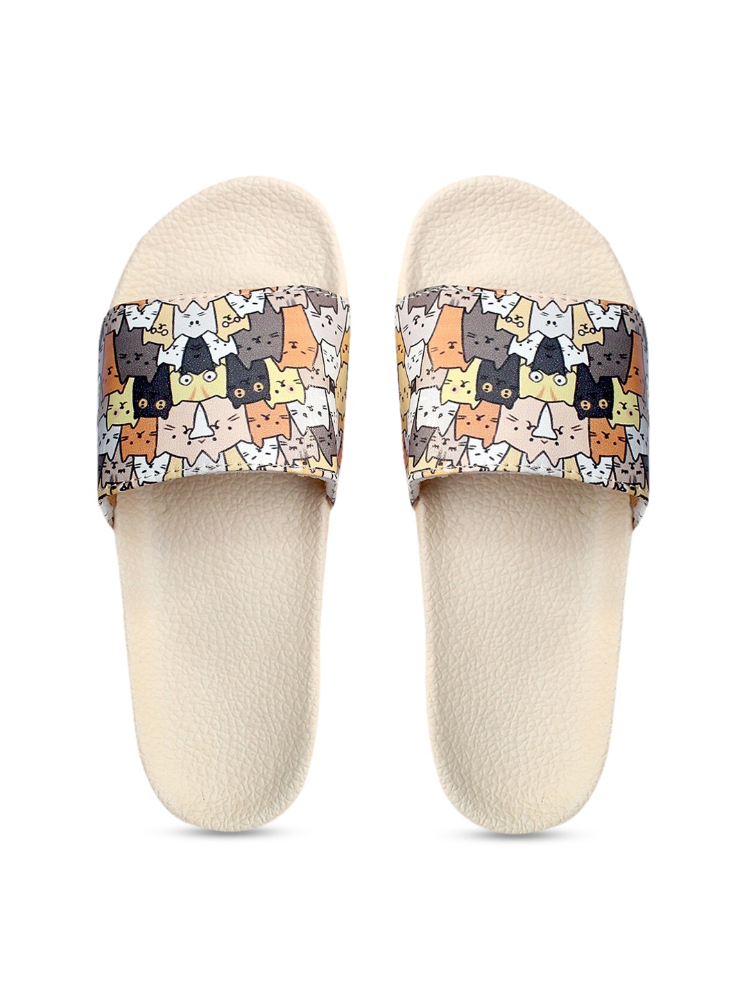 

FREECO Women Multicoloured Printed Sliders, Multi