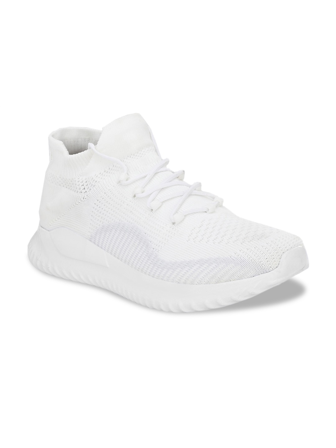 

UCLA Men White Mesh Mid-Top Running Shoes