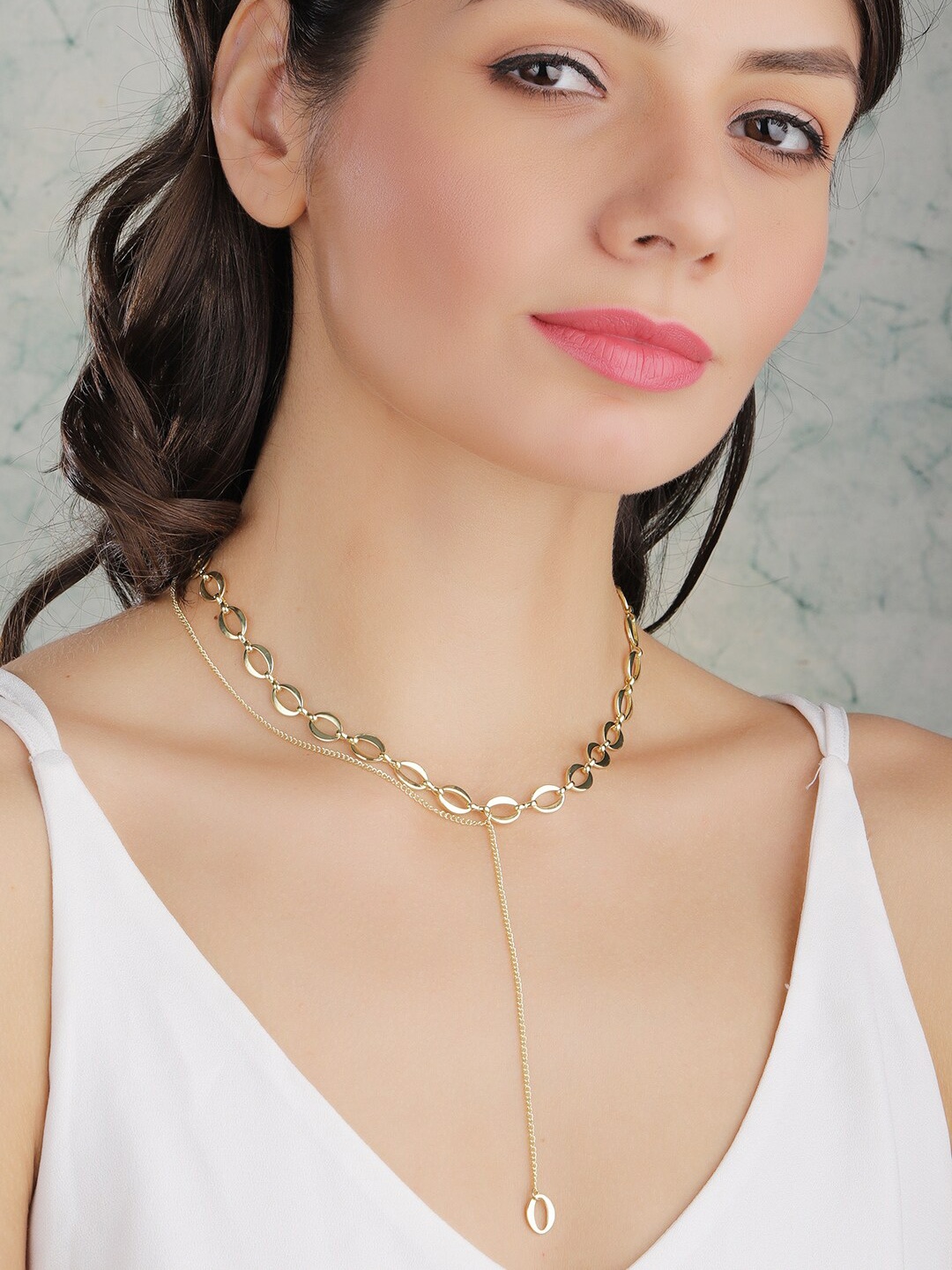

Tokyo Talkies X Rubans Gold Plated Handcrafted Pendant with Chain
