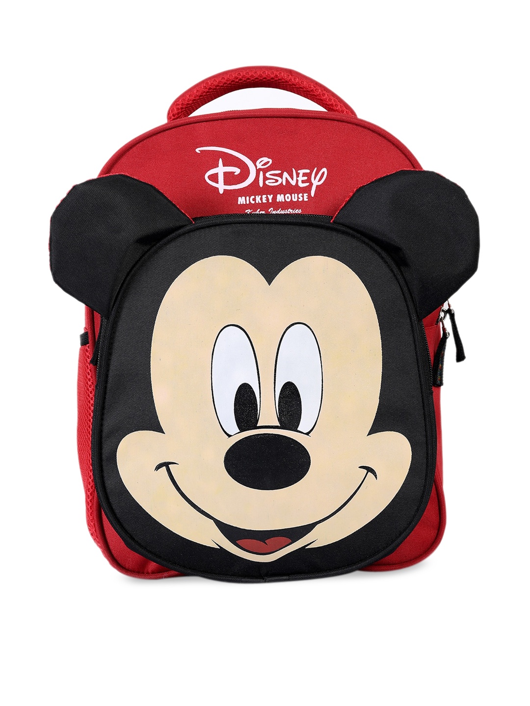 

Kuber Industries Unisex Kids 3 Compartment School Graphic Backpack, Red