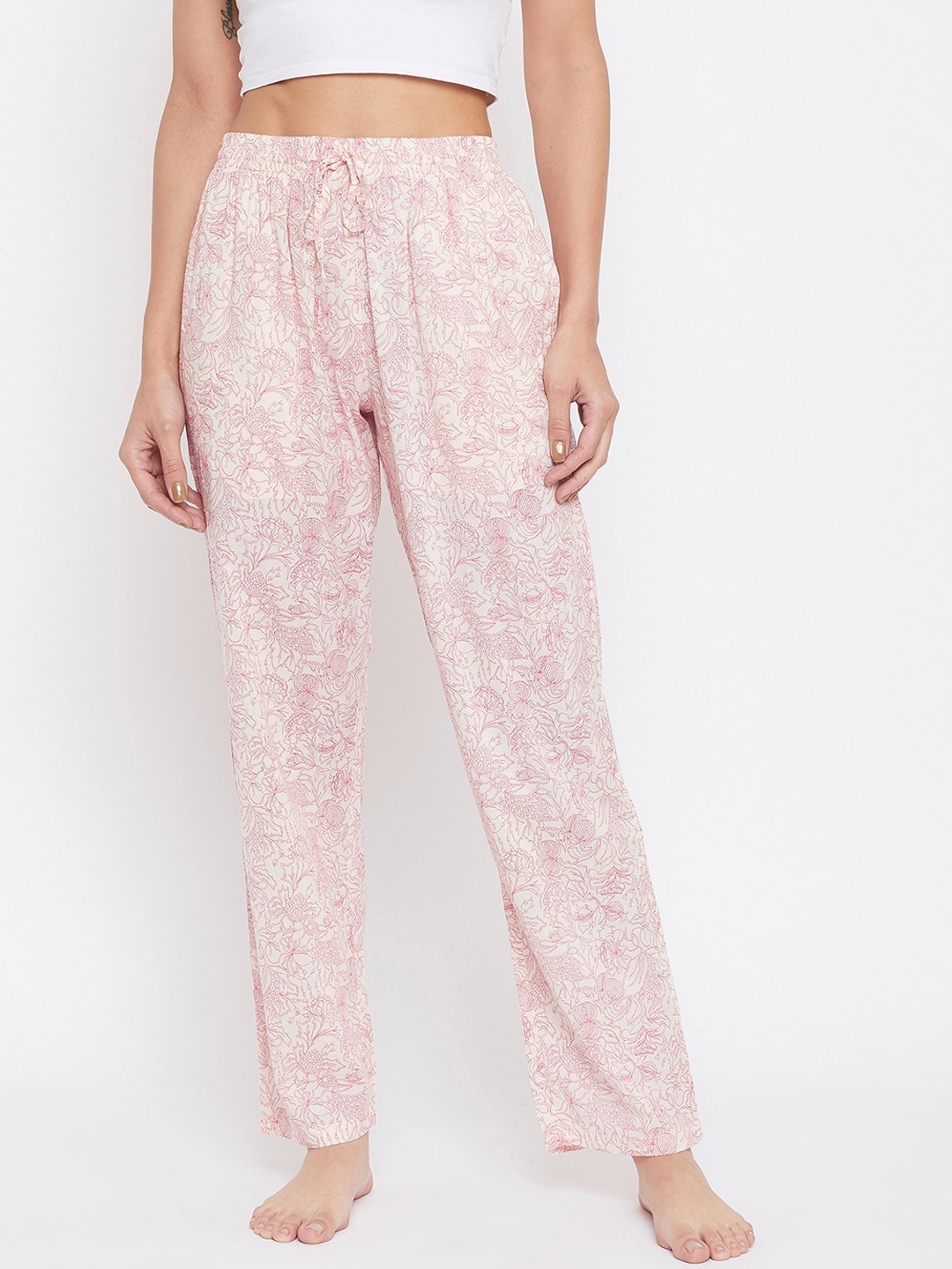 

Crimsoune Club Women Pink Printed Lounge Pants
