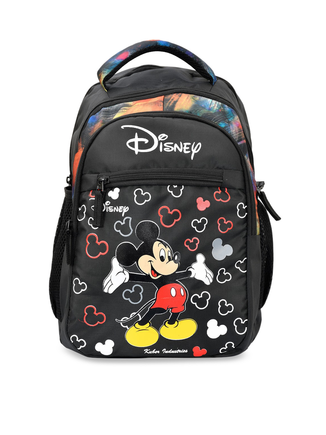 

Kuber Industries Unisex Kids Black Graphic Backpack