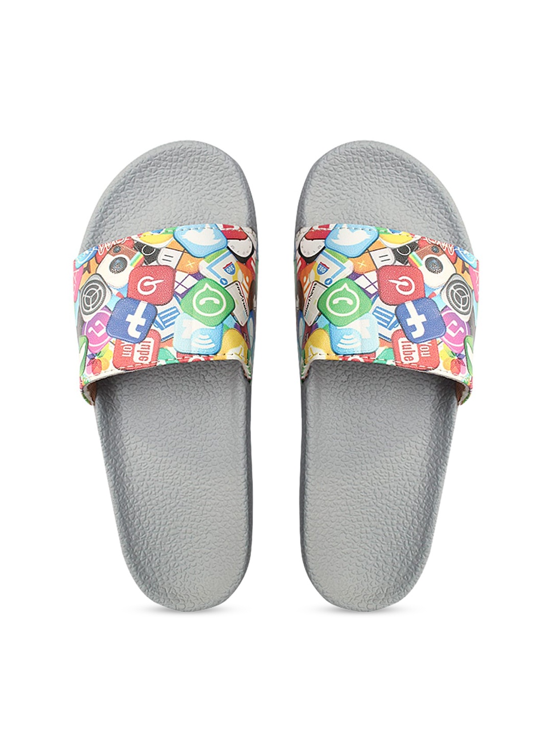 

FREECO Women Multicoloured Printed Sliders, Multi