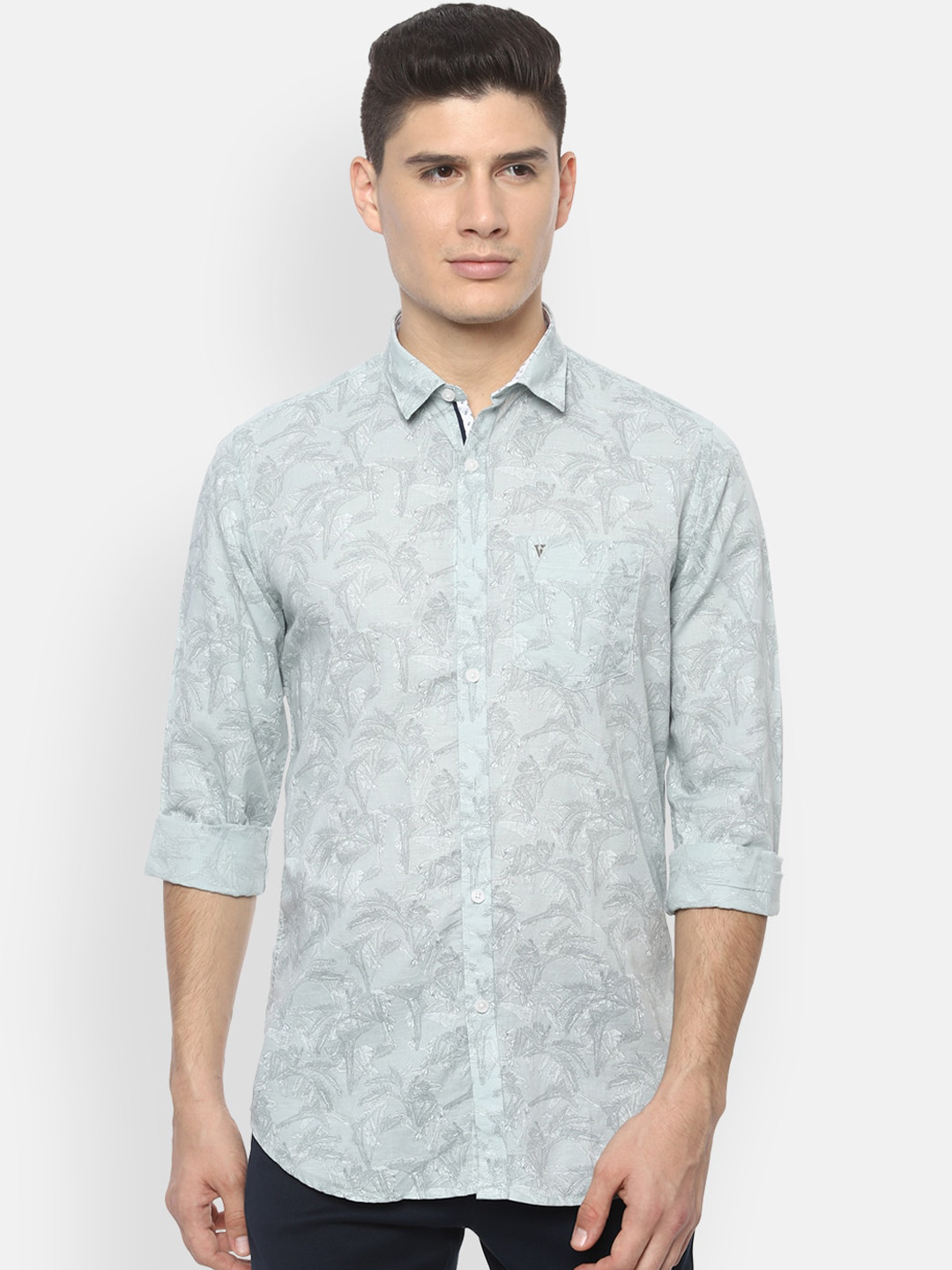 

Van Heusen Sport Men Grey Regular Fit Printed Casual Shirt