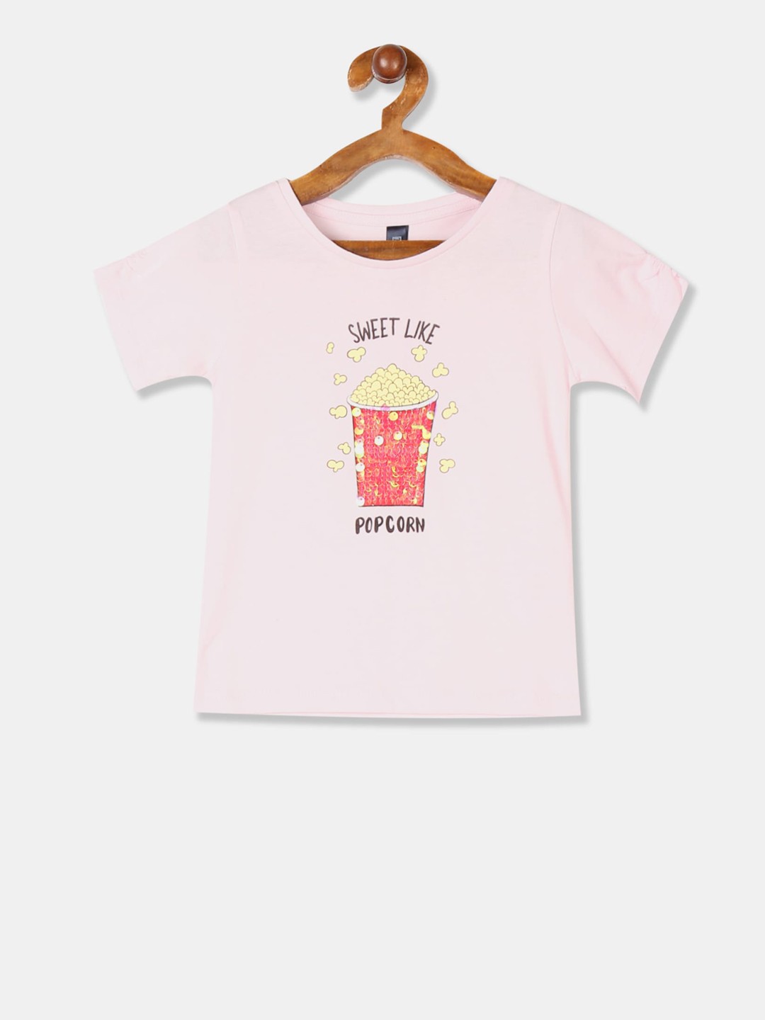 

Cherokee Girls Pink Printed Round Neck T-shirt