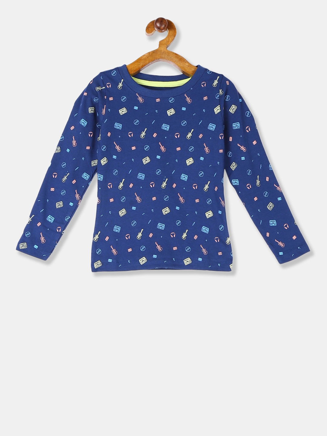 

Cherokee Boys Blue Printed Round Neck T-shirt