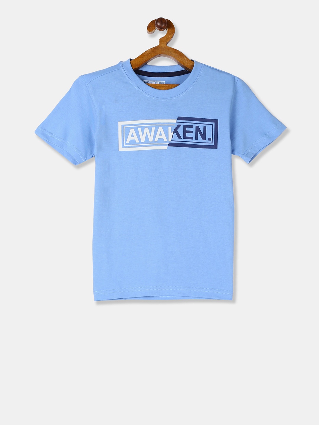 

Cherokee Boys Blue Printed Round Neck T-shirt