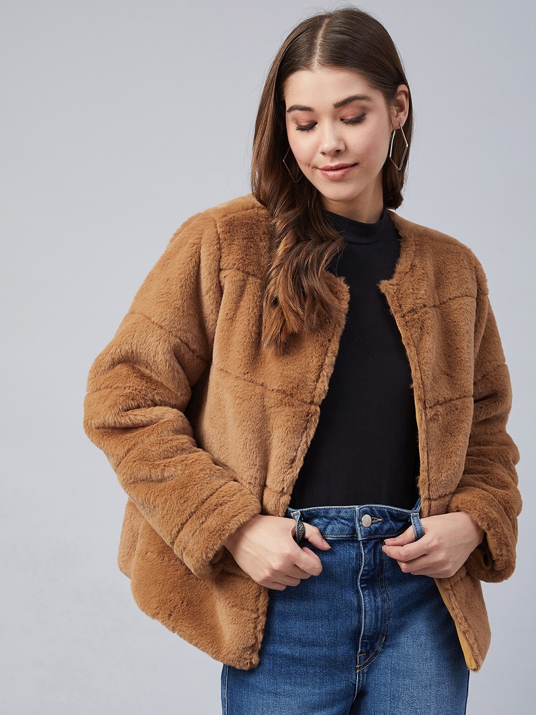 

StyleStone Women Brown Solid Tailored Jacket