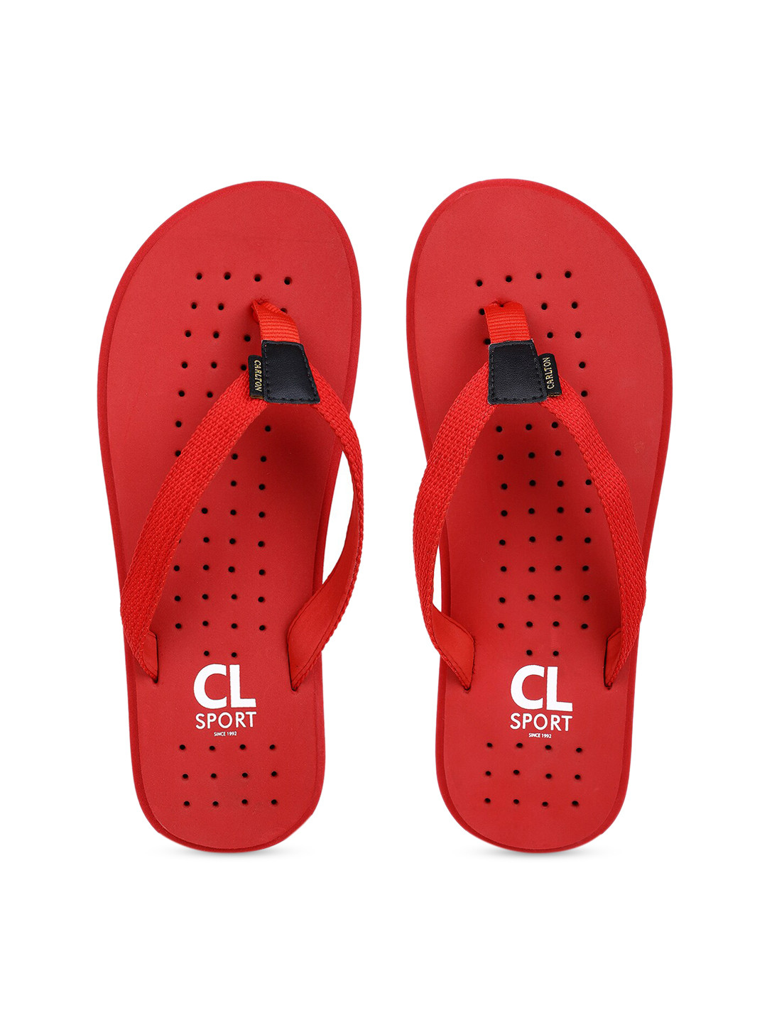 

Carlton London sports Men Red Solid Thong Flip-Flops