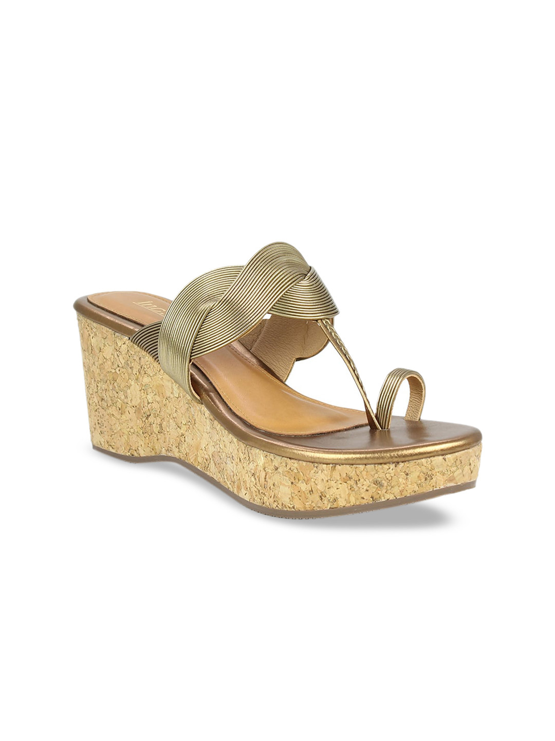 

Inc 5 Women Gold-Toned Solid Heels