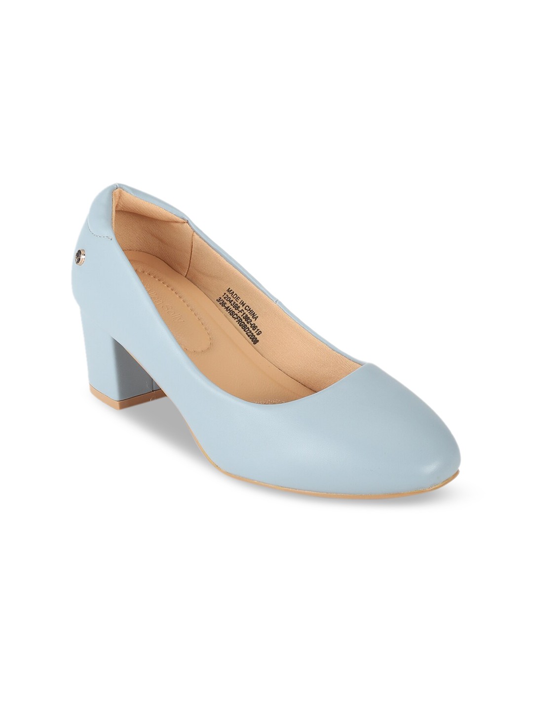 

Allen Solly Woman Blue Solid Leather Pumps