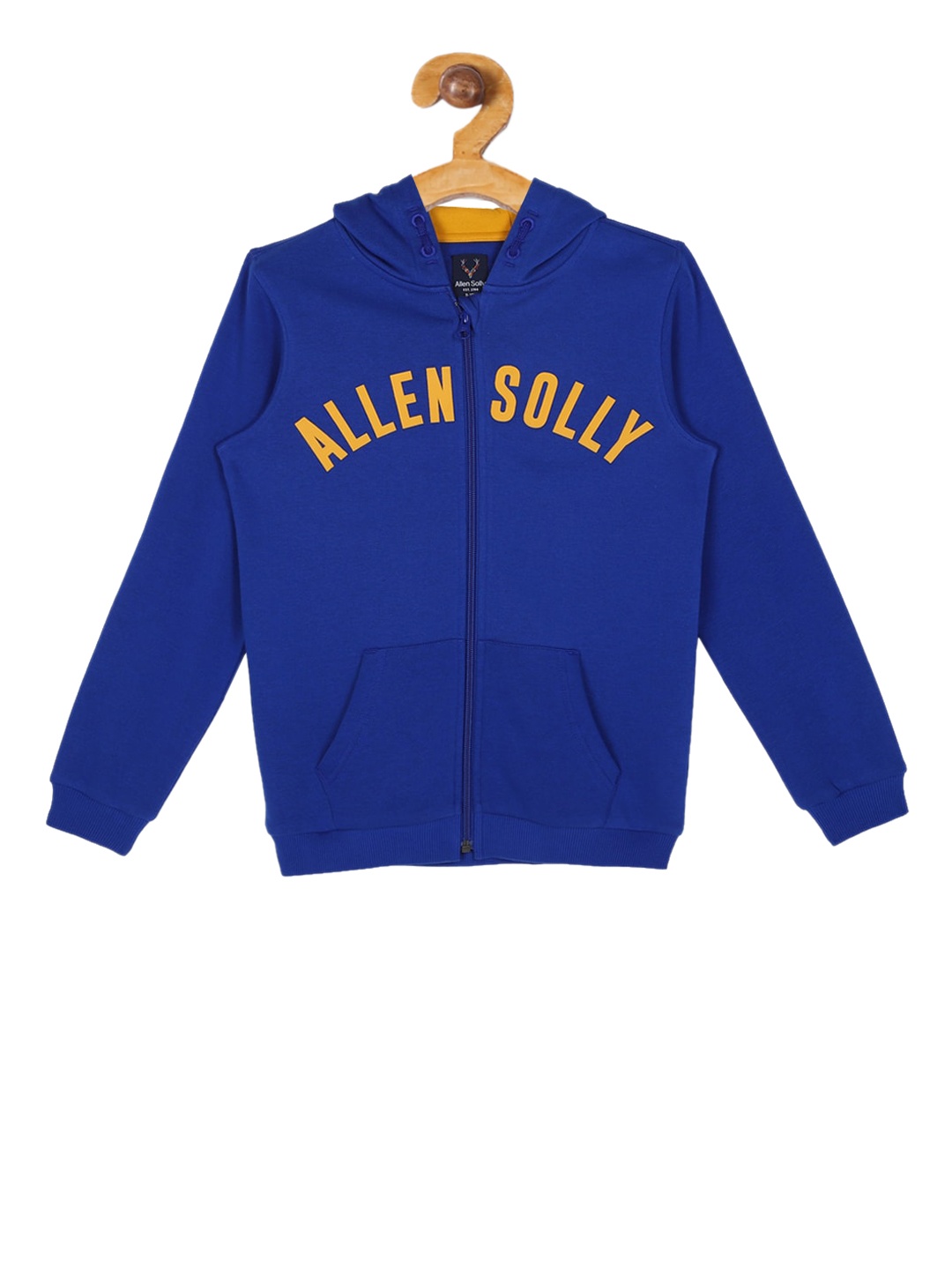 

Allen Solly Junior Boys Blue Printed Hooded Sweatshirt
