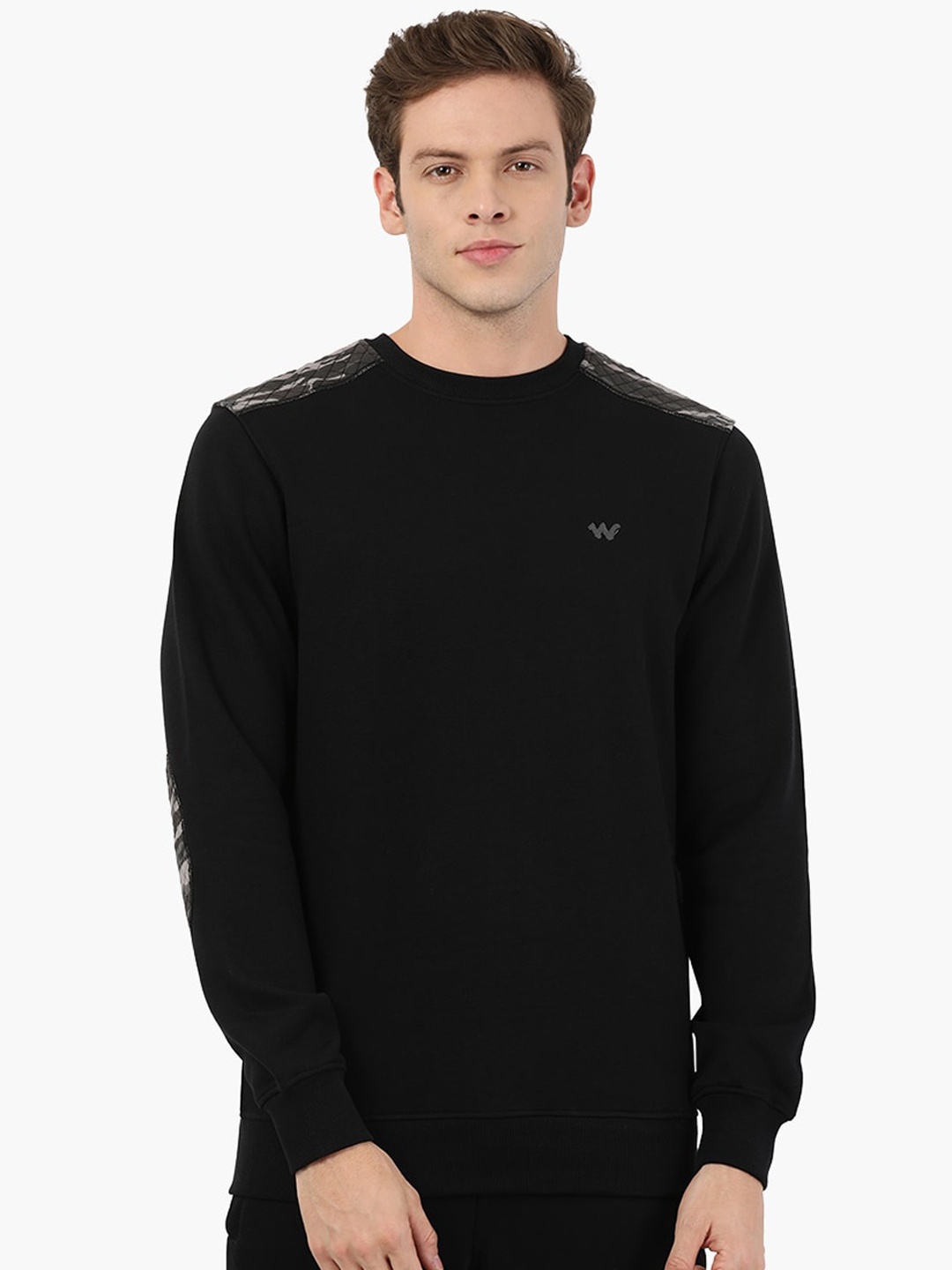 

Wildcraft Men Black Solid Sweatshirt