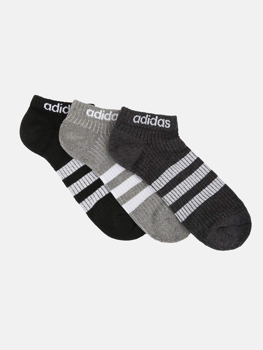 

ADIDAS Men Pack Of 3 Assorted Ankle-Length Socks