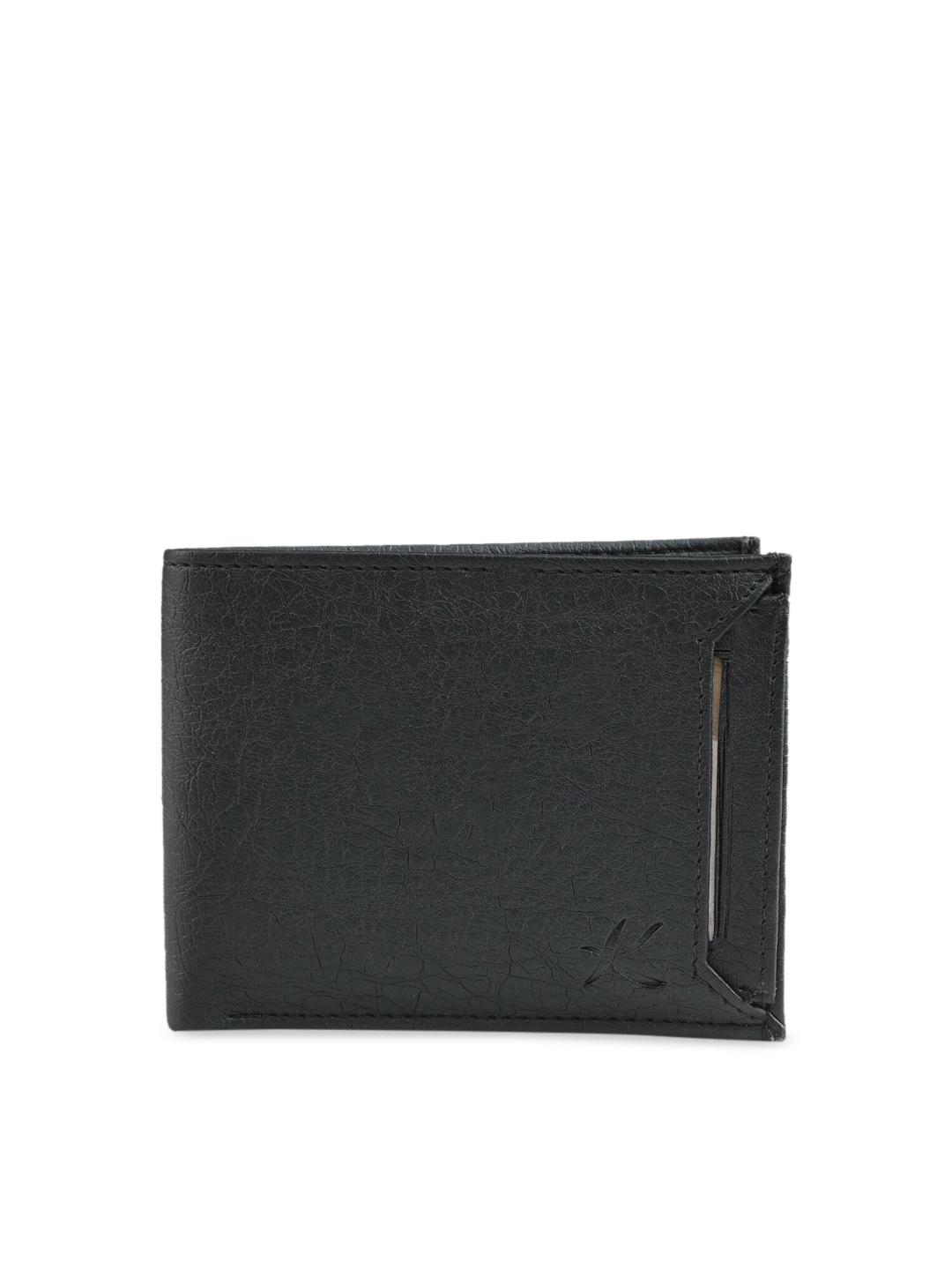 

Kastner Men Black Solid Two Fold Wallet