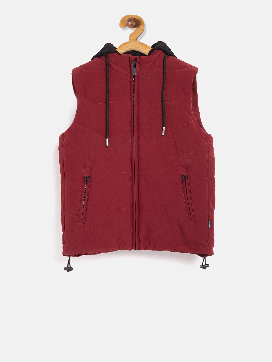 

Crimsoune Club Boys Red Solid Lightweight Padded Jacket