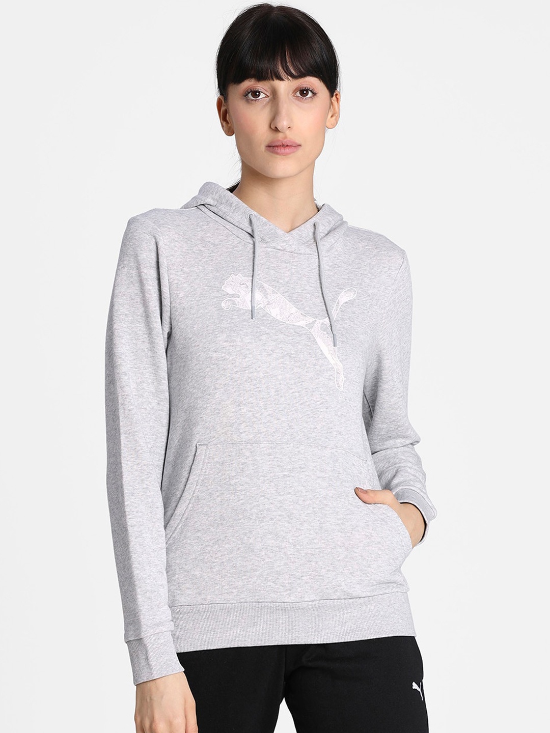 

Puma Women Grey Printed KA Hoody