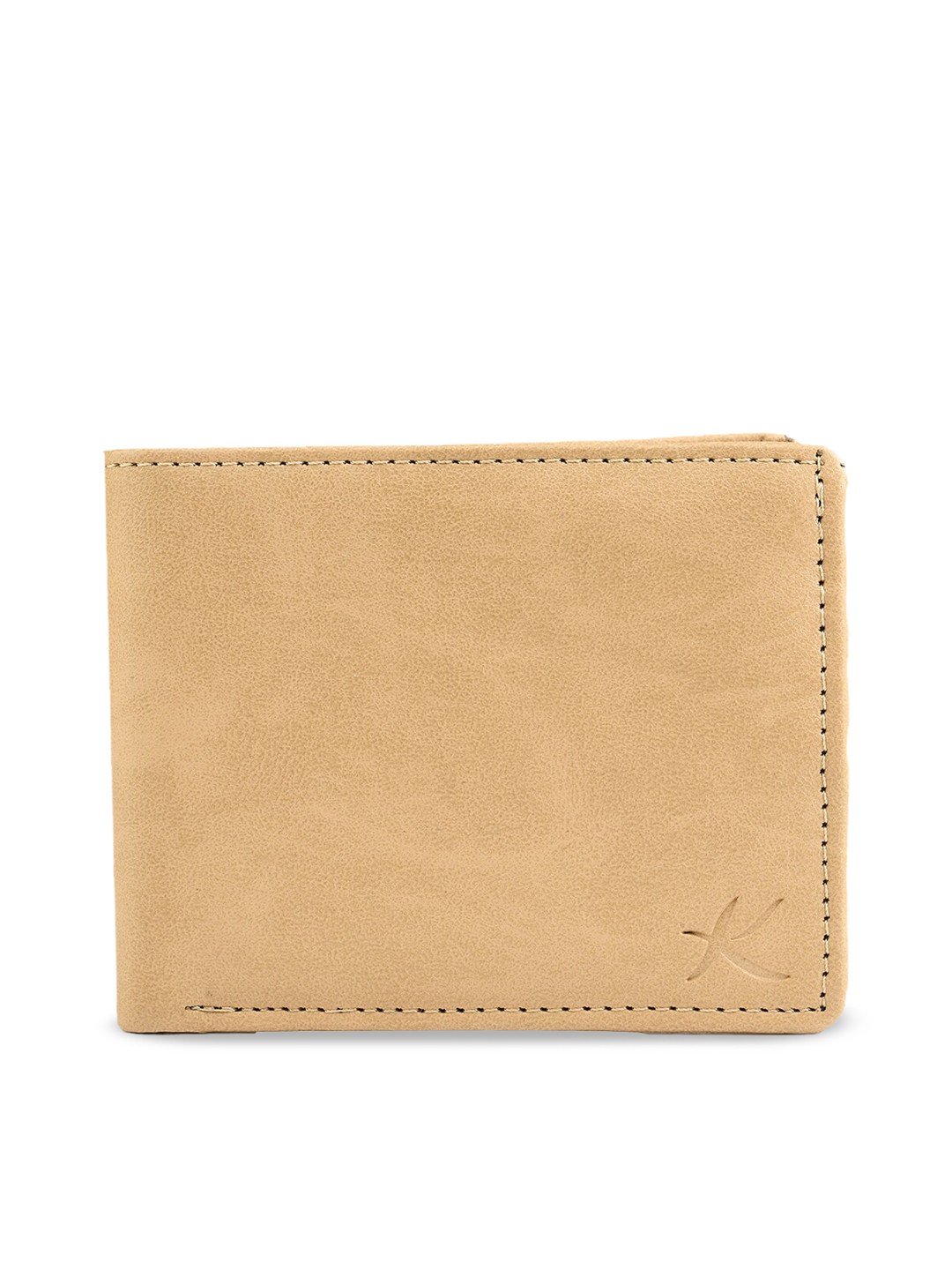 

Kastner Men Cream-Coloured Solid Two-Fold Wallet