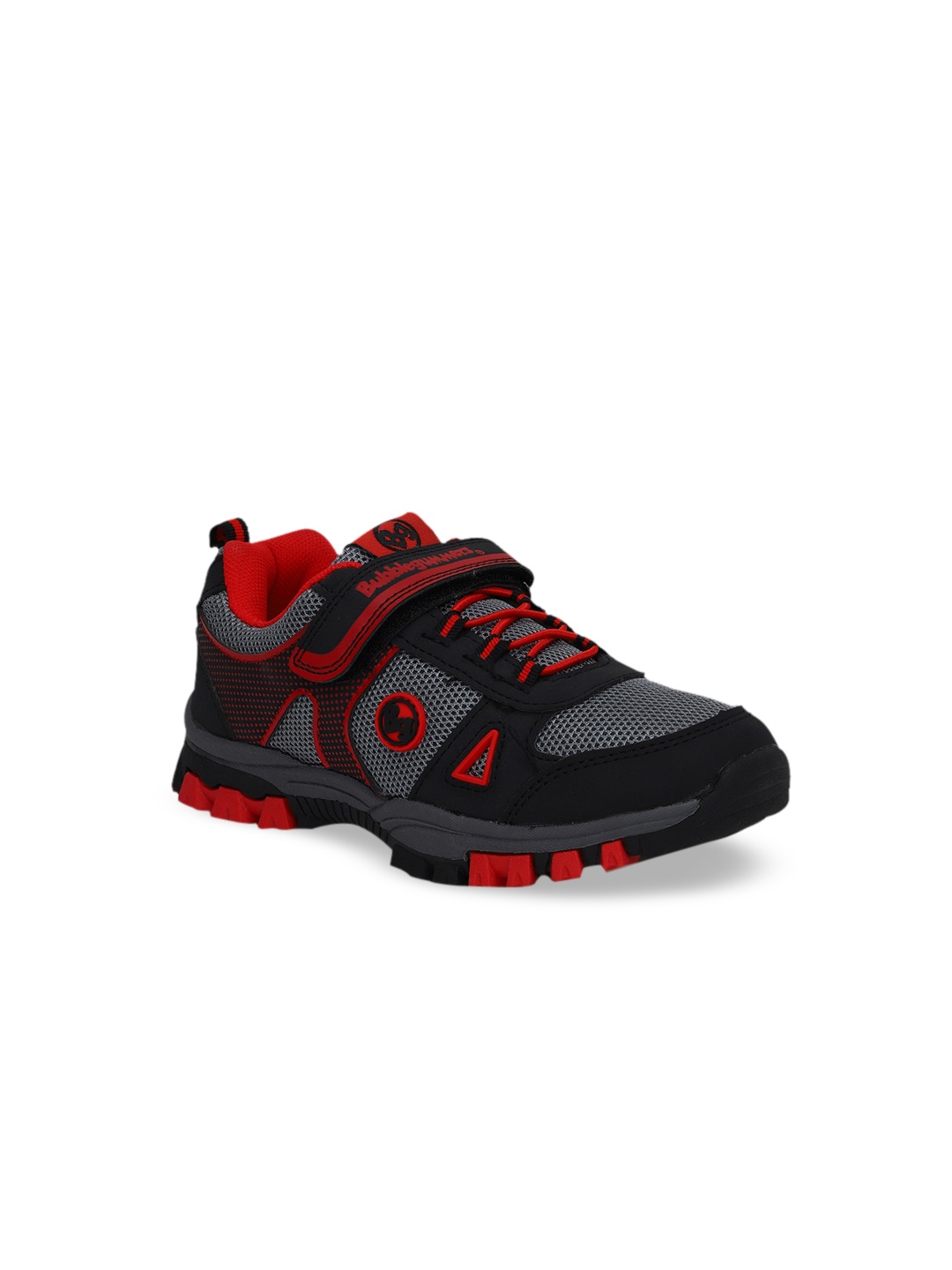 

Bubblegummers Boys Black Colourblocked Sneakers