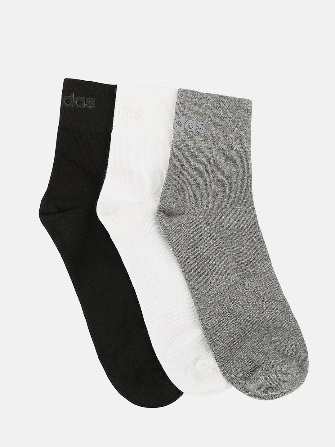 

ADIDAS Men Pack of 3 Assorted Ankle-Length Socks