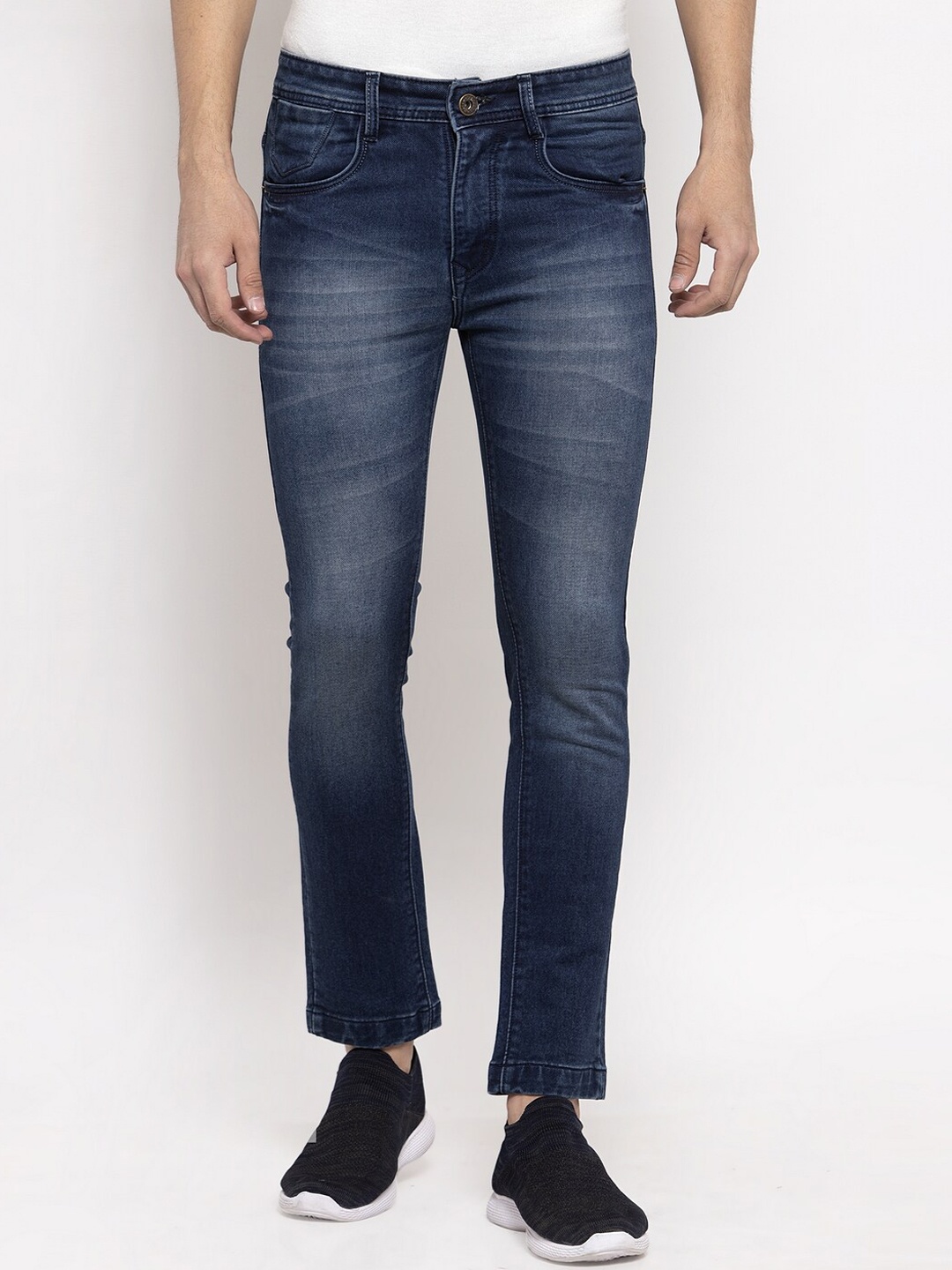 

Rodamo Men Blue Slim Fit Mid-Rise Clean Look Stretchable Jeans