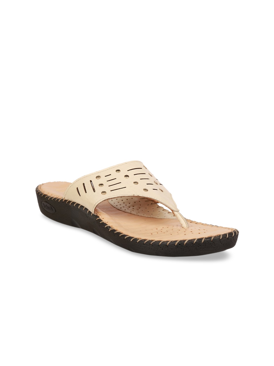 

Scholl Women Beige Textured Sandals