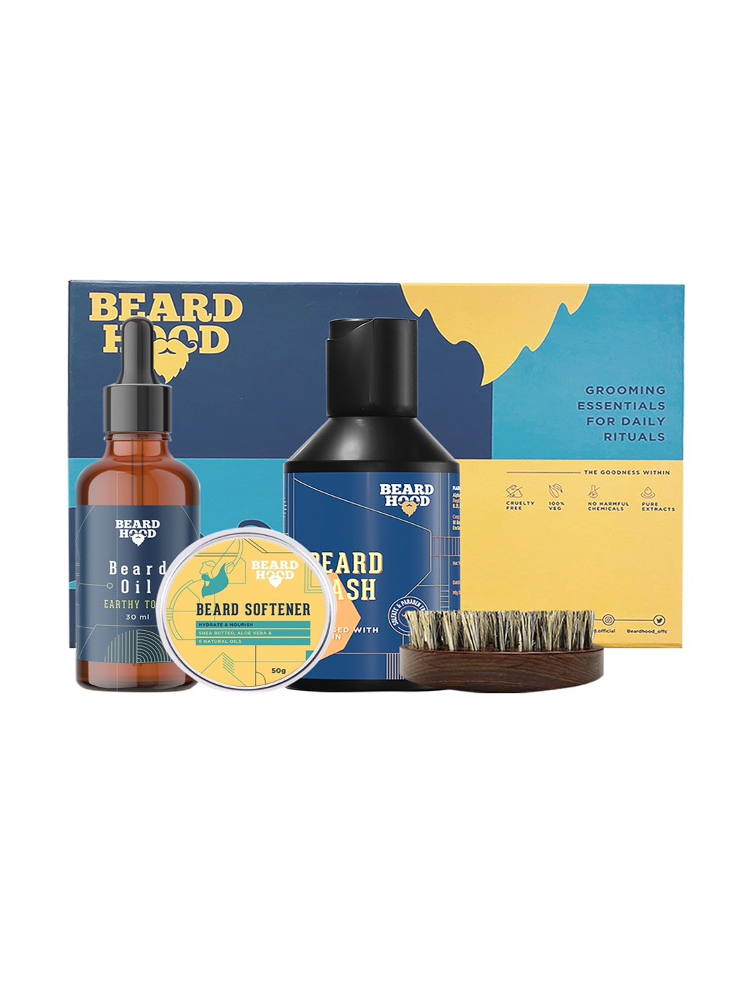 

Beardhood Men Complete Grooming Kit 990 g, Blue