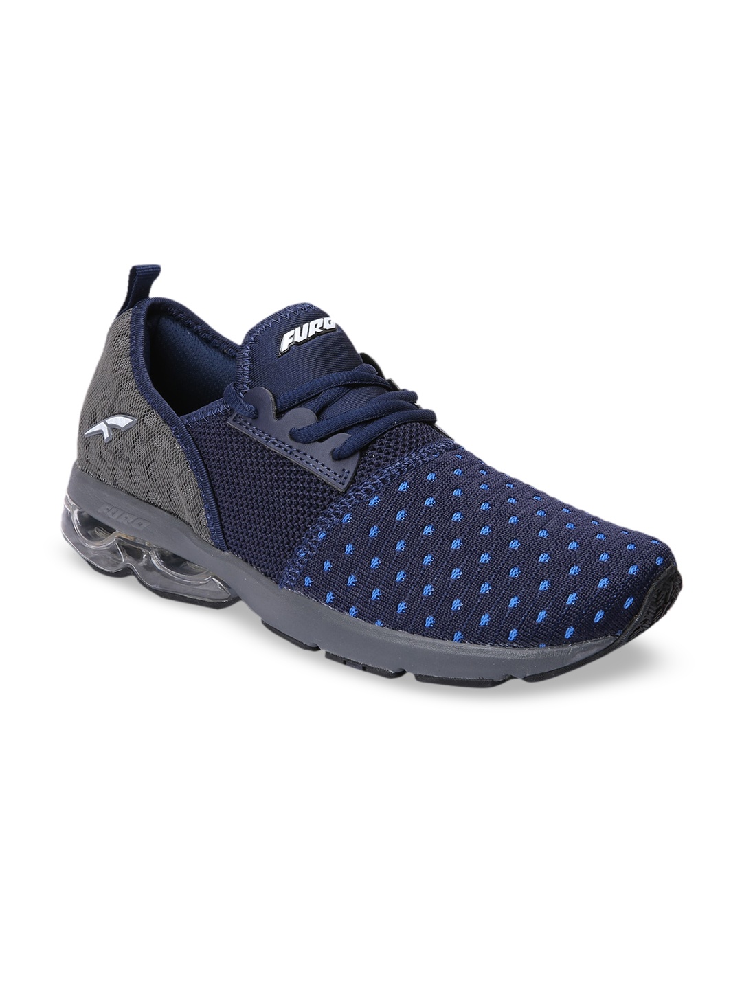 

FURO by Red Chief Men Patterned Mesh Running Shoes, Navy blue