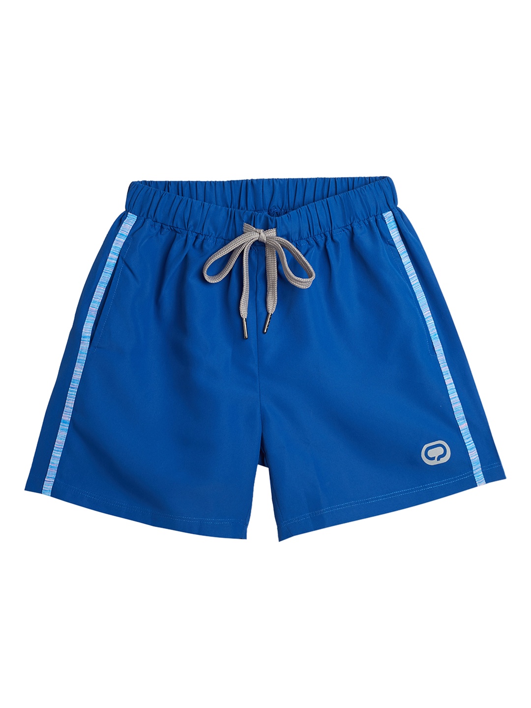 

QIDDO Boys Blue Solid Regular Fit Sports Shorts